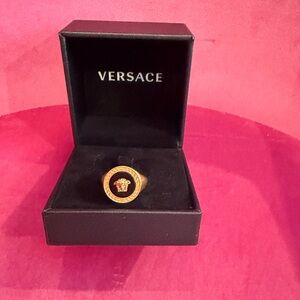 Versace ring with Black Box